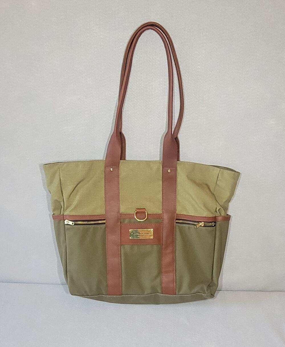 Sword & Plough Camo Canvas Leather Trim Signature Tote Bag